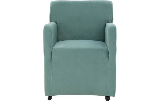 Goossens eetkamerstoel montana groen stof - 8192120-01