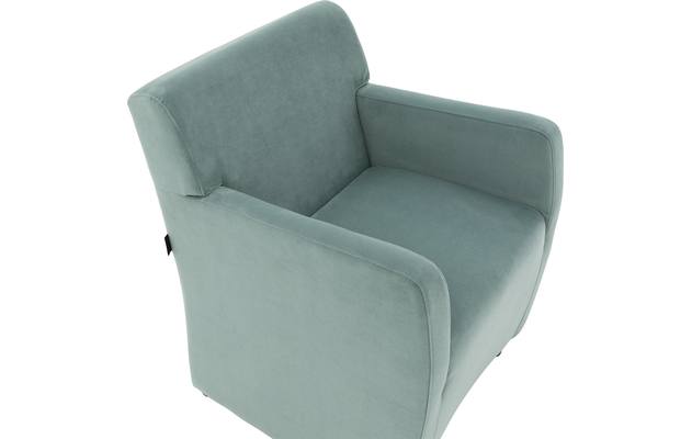 Goossens eetkamerstoel montana groen stof - 8192120-03