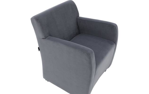 Goossens eetkamerstoel montana blauw stof - 8192121-03