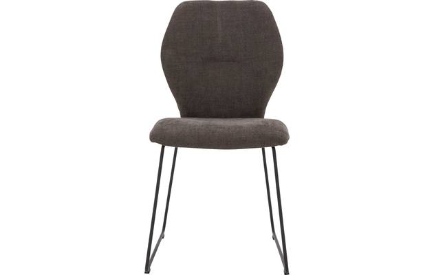 Goossens eetkamerstoel hera bruin stof - 8193202-01