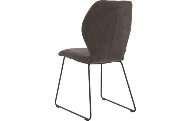Goossens eetkamerstoel hera bruin stof - 8193202-03