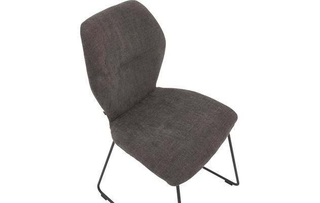 Goossens eetkamerstoel hera bruin stof - 8193202-05