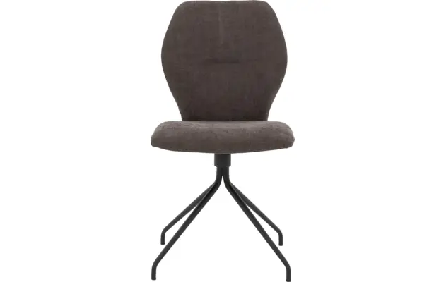 Goossens eetkamerstoel hera bruin stof - 8193203-01