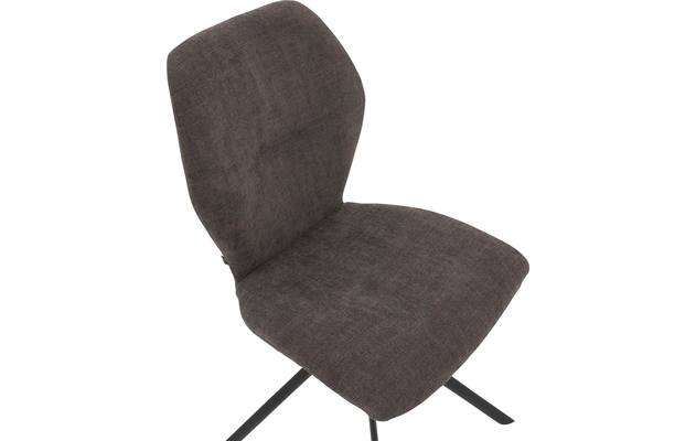 Goossens eetkamerstoel hera bruin stof - 8193204-05