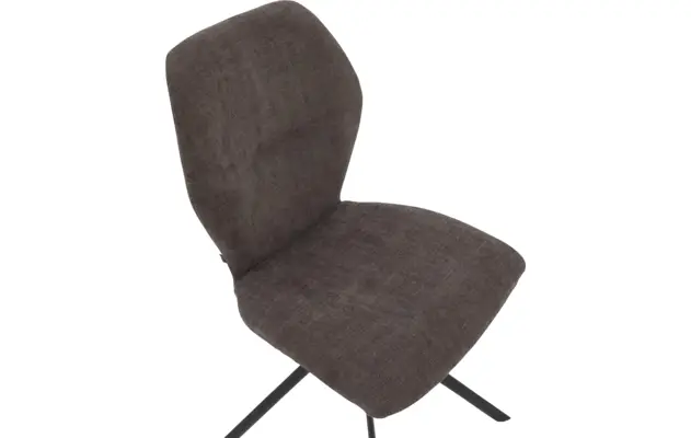 Goossens eetkamerstoel hera bruin stof - 8193204-05
