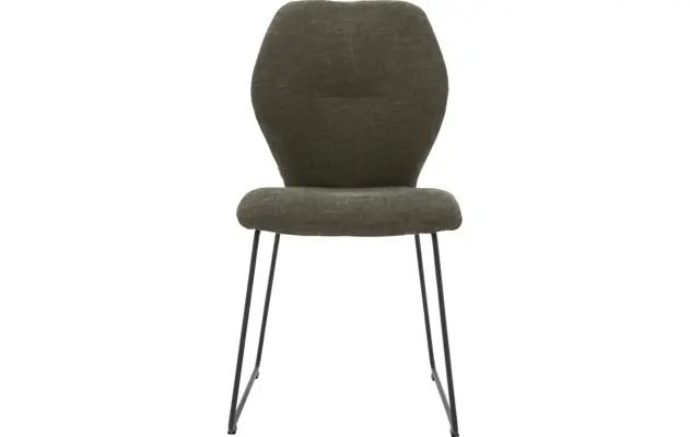 Goossens eetkamerstoel hera groen stof - 8193205-01