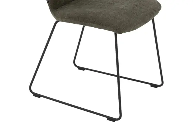 Goossens eetkamerstoel hera groen stof - 8193205-05