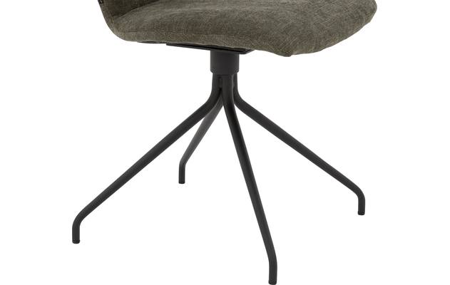 Goossens eetkamerstoel hera groen stof - 8193206-04