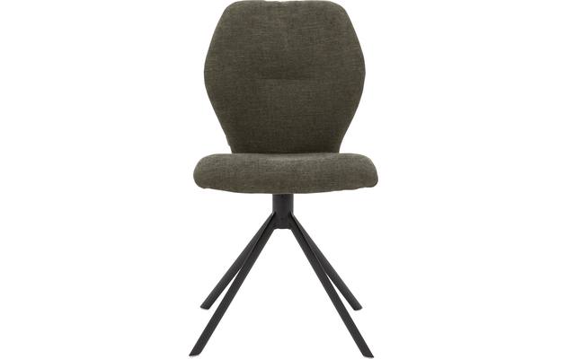 Goossens eetkamerstoel hera groen stof - 8193207-01
