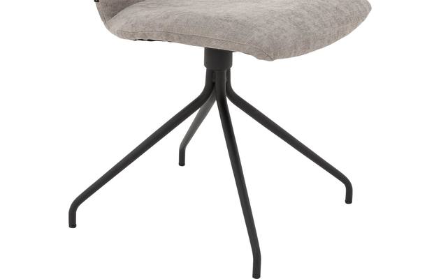 Goossens eetkamerstoel hera grijs stof - 8193209-04
