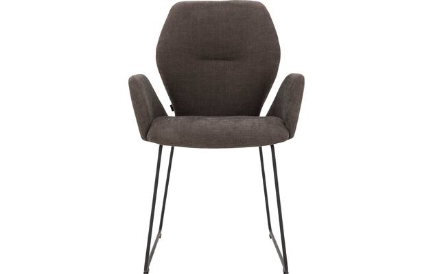 Goossens eetkamerstoel hera bruin stof - 8193217-01