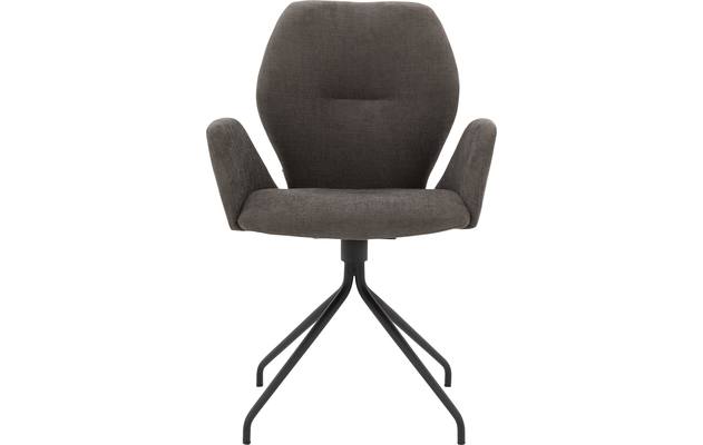 Goossens eetkamerstoel hera bruin stof - 8193218-01