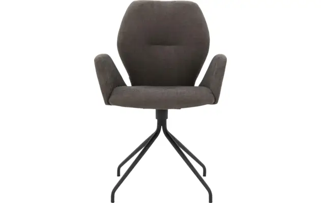 Goossens eetkamerstoel hera bruin stof - 8193218-01