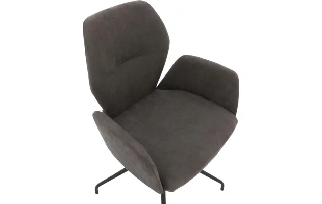 Goossens eetkamerstoel hera bruin stof - 8193218-04