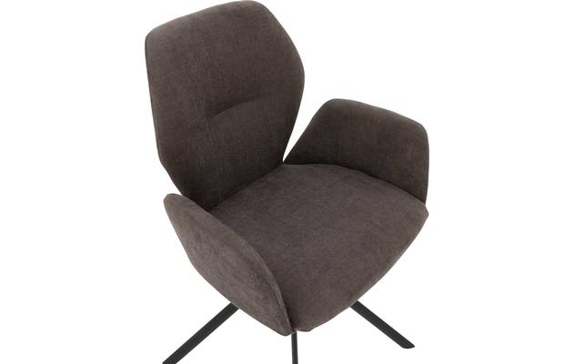Goossens eetkamerstoel hera bruin stof - 8193219-06