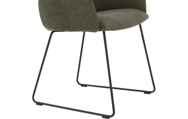 Goossens eetkamerstoel hera groen stof - 8193220-04