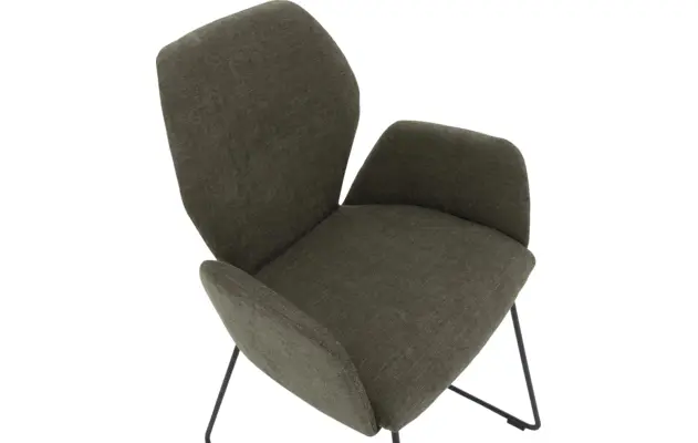 Goossens eetkamerstoel hera groen stof - 8193220-05
