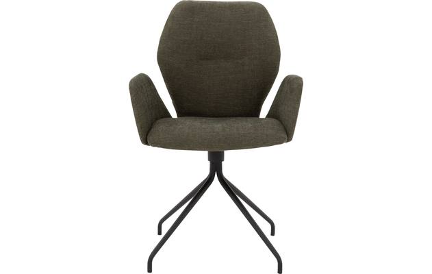 Goossens eetkamerstoel hera groen stof - 8193221-01