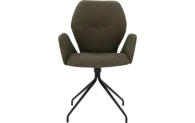 Goossens eetkamerstoel hera groen stof - 8193221-01