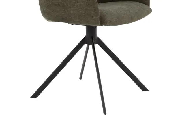 Goossens eetkamerstoel hera groen stof - 8193222-05