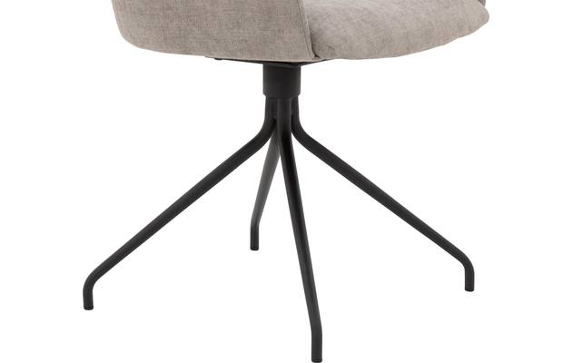 Goossens eetkamerstoel hera grijs stof - 8193224-04