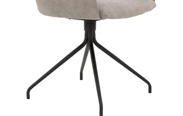 Goossens eetkamerstoel hera grijs stof - 8193224-04