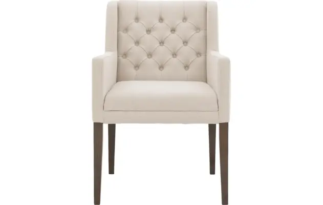 Goossens eetkamerstoel pearl wit stof - 8193980-01