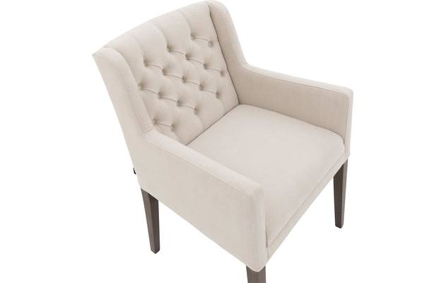 Goossens eetkamerstoel pearl wit stof - 8193980-04