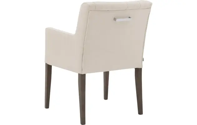 Goossens eetkamerstoel pearl wit stof - 8193980-05