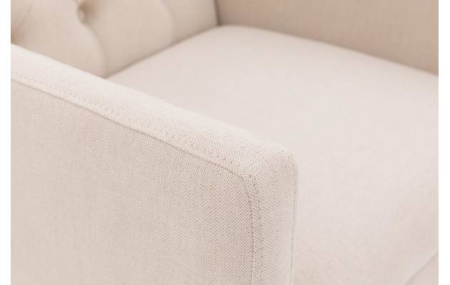 Goossens eetkamerstoel pearl wit stof - 8193980-07