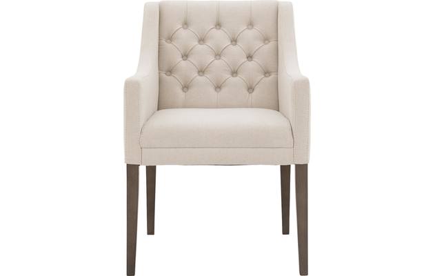 Goossens eetkamerstoel pearl wit stof - 8193981-01