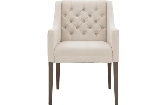 Goossens eetkamerstoel pearl wit stof - 8193981-01