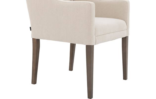 Goossens eetkamerstoel pearl wit stof - 8193981-05