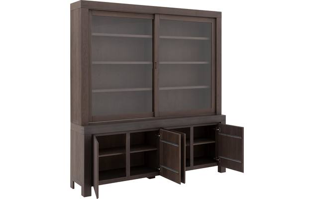 Goossens buffetkast clear donker bruin eiken - 8194065-05