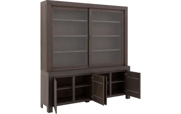 Goossens buffetkast clear donker bruin eiken - 8194065-05