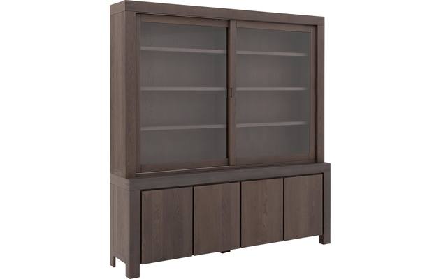 Goossens buffetkast clear donker bruin eiken - 8194065-06