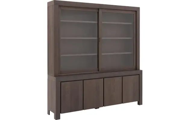 Goossens buffetkast clear donker bruin eiken - 8194065-06