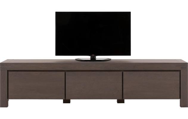 Goossens tv meubel clear donker bruin eiken - 8194068-03