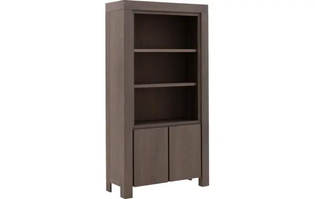 Goossens boekenkast clear donker bruin eiken - 8194069-02