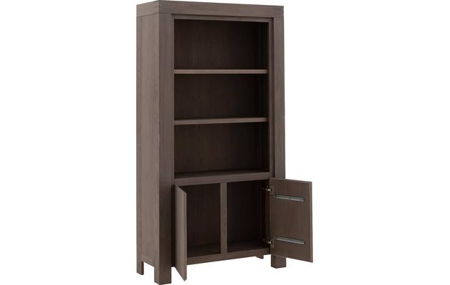 Goossens boekenkast clear donker bruin eiken - 8194069-04