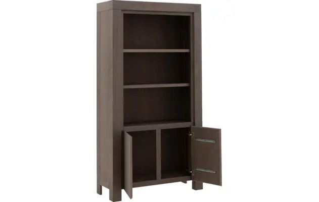 Goossens boekenkast clear donker bruin eiken - 8194069-04