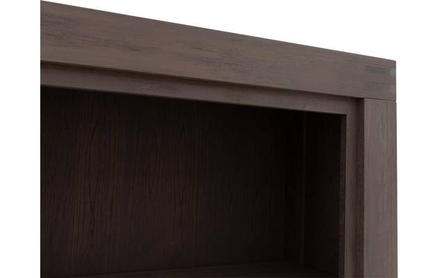Goossens boekenkast clear donker bruin eiken - 8194069-05