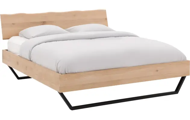 Goossens bedframe slade onbewerkt eiken - 8194072-01