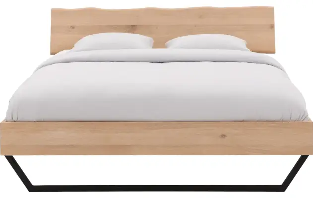 Goossens bedframe slade onbewerkt eiken - 8194072-02