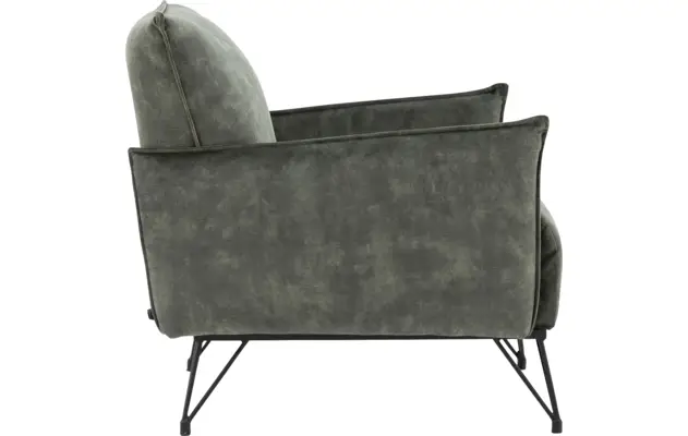 Goossens basic fauteuil lygo groen stof - 8194142-03