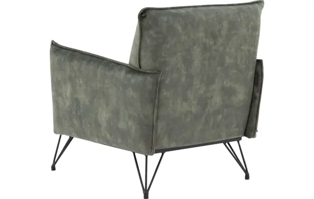 Goossens basic fauteuil lygo groen stof - 8194142-04