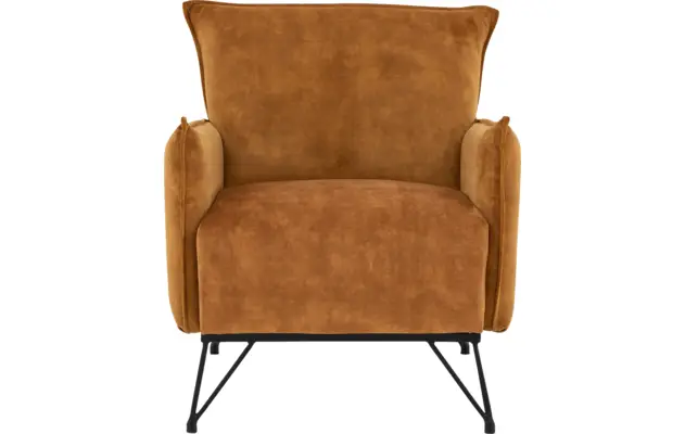 Goossens basic fauteuil lygo geel stof - 8194143-01