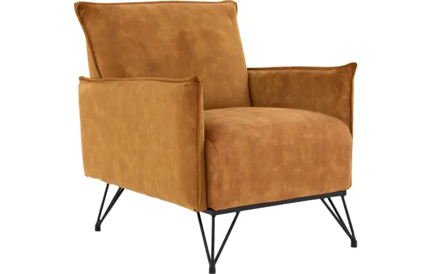 Goossens basic fauteuil lygo geel stof - 8194143-02
