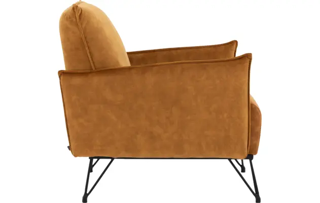 Goossens basic fauteuil lygo geel stof - 8194143-03