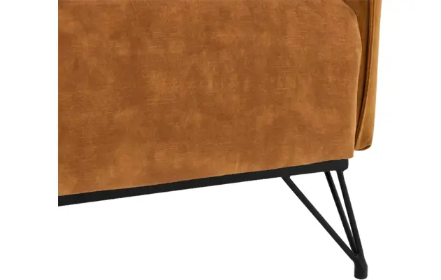 Goossens basic fauteuil lygo geel stof - 8194143-06